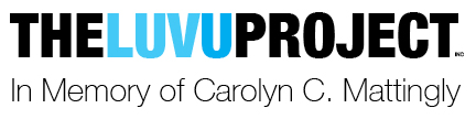 The Luv U Project logo; in memory of Carolyn C. Mattingly
