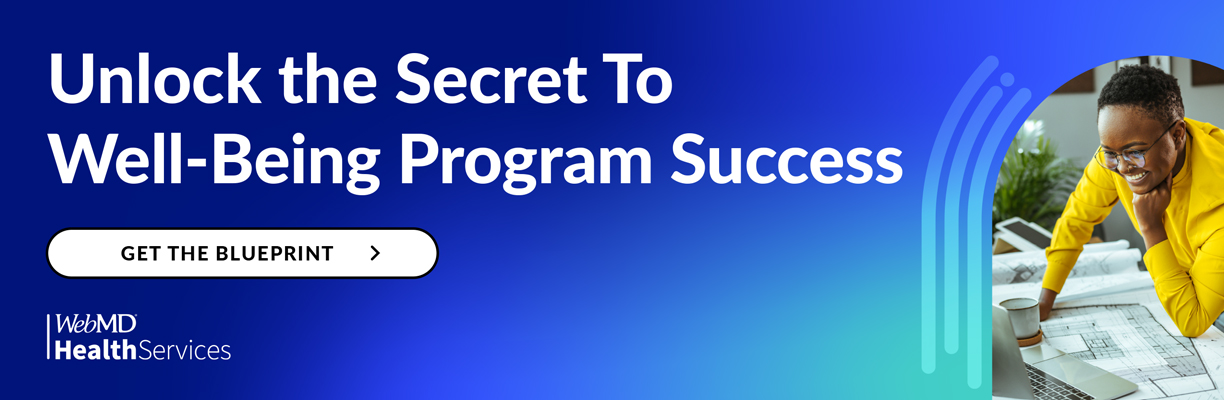 WebMD ad: Unlock the Secret to Well-Being Program Success